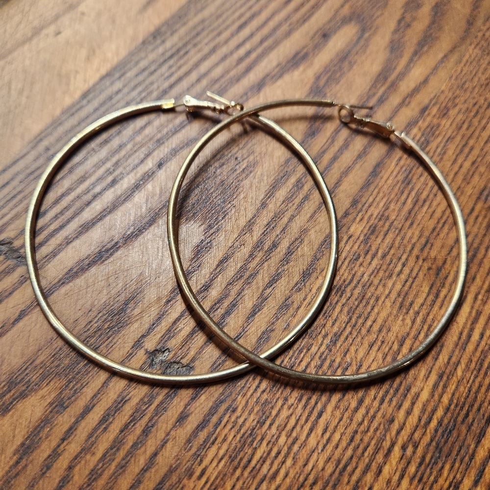 Rustic Hoop Earrings